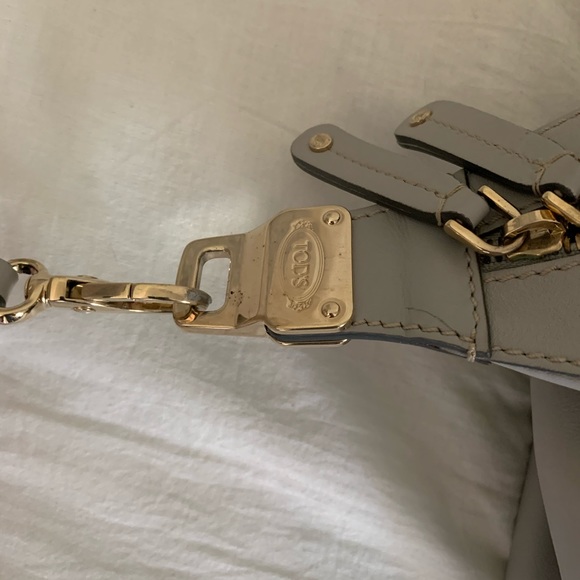 Tod's Gray Leather Tote Bag - Picture 5 of 16